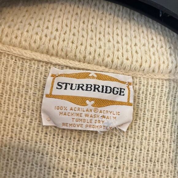 Vintage Sturbridge Open Front Cardigan Sweater 70s  Medium Large - Picture 5 of 5